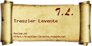Treszler Levente névjegykártya