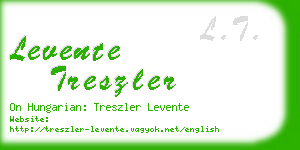 levente treszler business card
